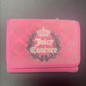 Juicy Couture Pink Quilted Card Holder